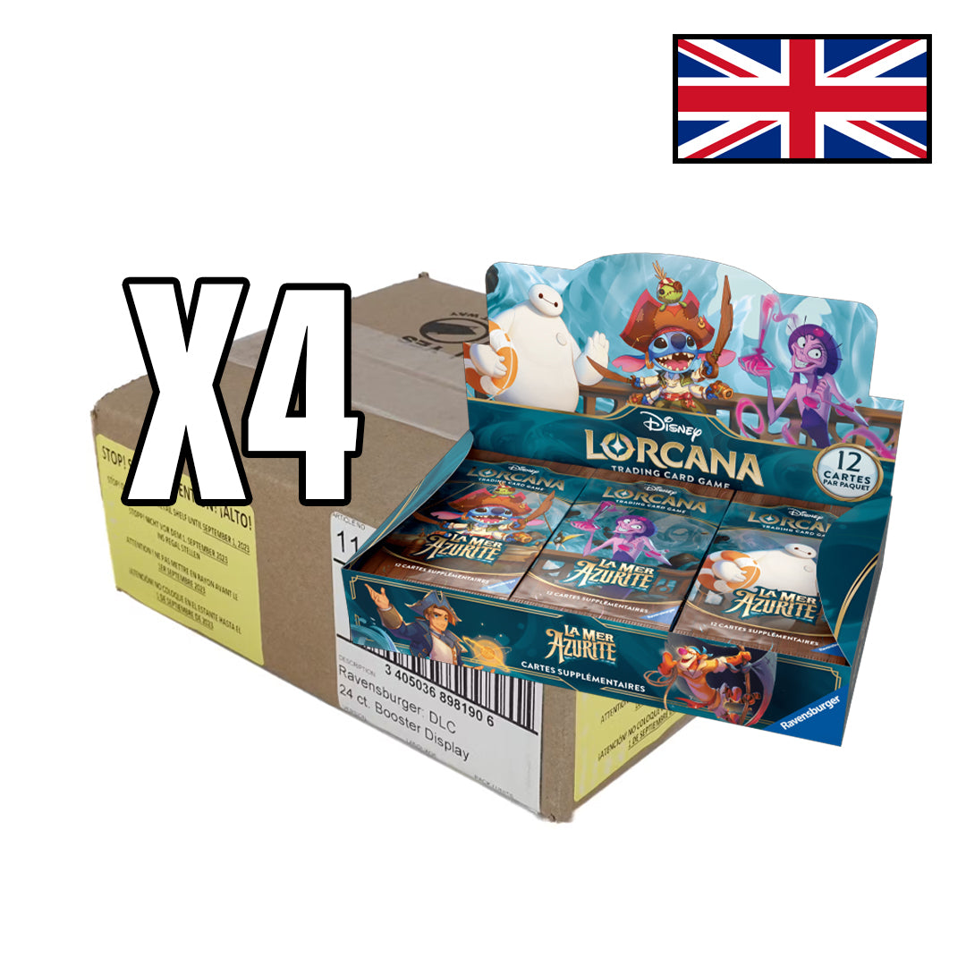 Lorcana - Azurite Sea - Case of 4 Booster Display - EN