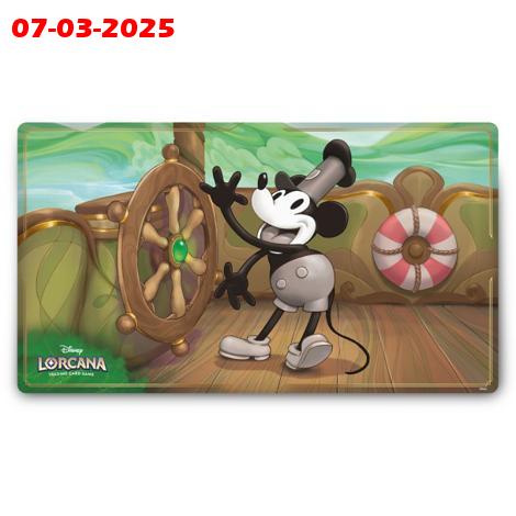 Lorcana – Playmat – "Steamboat Pilot" Mickey Mouse (Reprint)