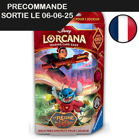 Lorcana - Reign of Jafar - Set 8 - Ruby & Steel Starter Deck (Mula OutpostBrussels Lorcana - Reign of Jafar - Set 8 - Ruby & Steel Starter Deck (Mula OutpostBrussels