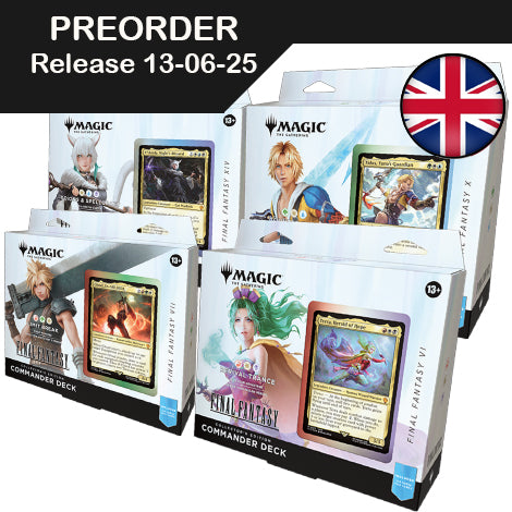 mtg final fantasy collector commander decks MTG - Commander Collector Edition- Pack of 4 - FINAL FANTASY
