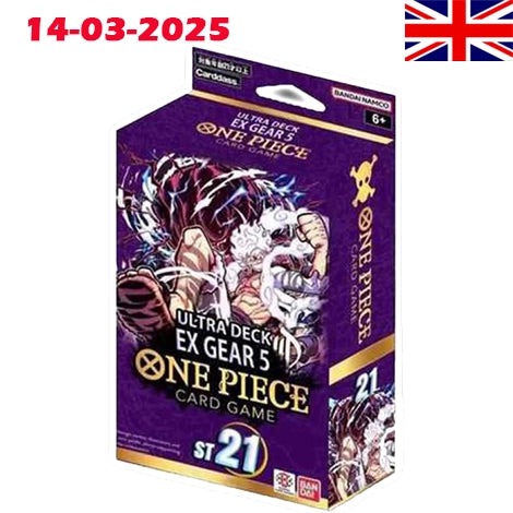 One Piece - ST21 Starter Deck GEAR 5 - EN OutpostBrussels One Piece - ST21 Starter Deck GEAR 5 - EN OutpostBrussels