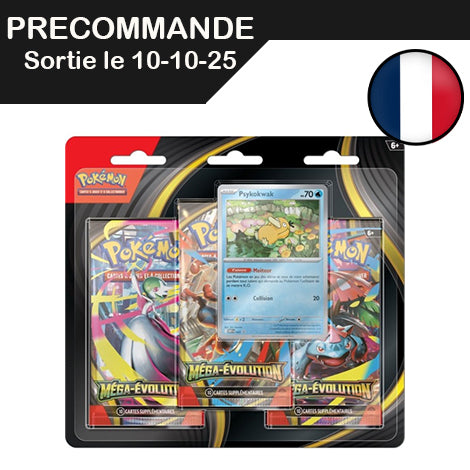 Pokemon - Mega-Evolution ME01 - Tri-Pack - Psykokwak - FR