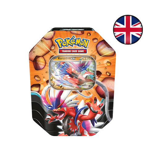 Pokemon - Slashing Legends Tin - Koraidon Ex - EN OutpostBrussels Pokemon - Slashing Legends Tin - Koraidon Ex - EN OutpostBrussels
