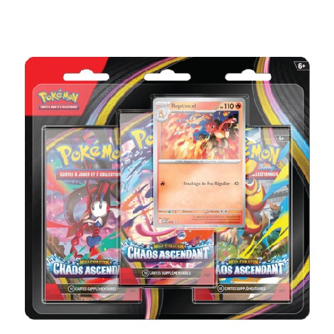 Pokémon - ME04 Chaos Ascendant - Tripack Reptincel - FR
