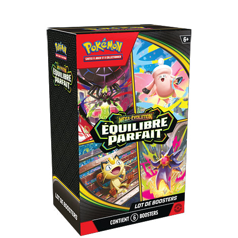 Pokémon – ME3 – Bundle Boosters Équilibre Parfait (6) – FR