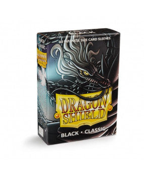 Dragon Shield Black Classic 60 sleeves SMALL Size - OutpostGaming - Stay Safe