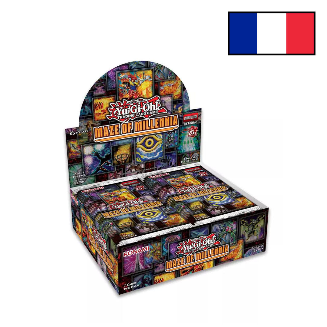 Yu-Gi-Oh! - Boîte 24 Boosters - Le Labyrinthe du Millénaire - FR