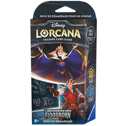 Disney Lorcana : L' Ascension des Floodborn - Deck de Démarrage La Méchante Reine / Gaston - FR
