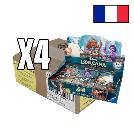 Lorcana - Case de 4 Boîte de 24 Boosters - Mer Azurite - FR