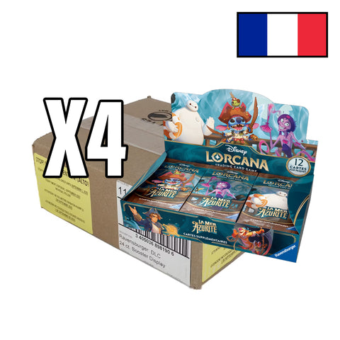 Lorcana - Case de 4 Boîte de 24 Boosters - Mer Azurite - FR