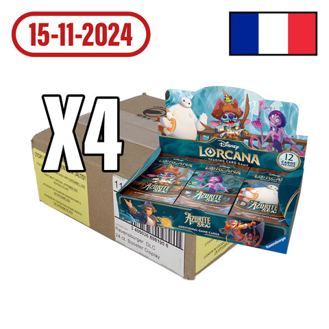 Lorcana - Case de 4 Boîte de 24 Boosters - Mer Azurite - FR