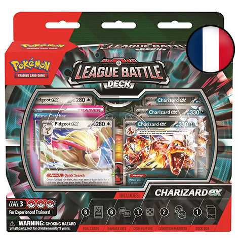 Pokémon - Deck de Combat de Ligue Dracaufeu EX et Roucarnage EX - FR