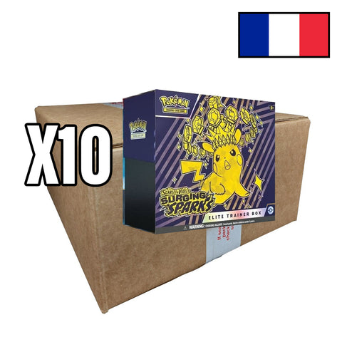 Pokémon - Etincelles Déferlantes EV08 - Case de 10 Coffrets Dresseur d'Elite - FR