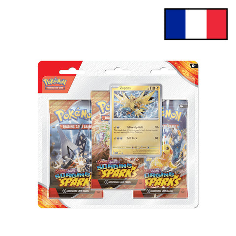 Pokémon - Etincelles Déferlantes EV08 - Tri-Pack Electhor - FR