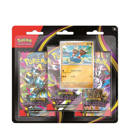 Pokémon - ME05 - Tripack Boosters Nuit Noire - Opermine - FR