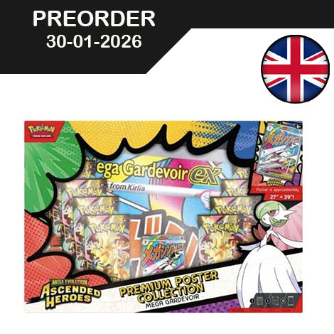 Pokemon - Mega Evolution - Ascended Heroes - Box Premium Poster Collection - Mega Gardevoir - EN