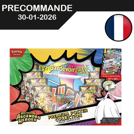 Pokemon - Mega Evolution - Ascended Heroes - Coffret Premium Poster Collection - Mega Gardevoir - FR