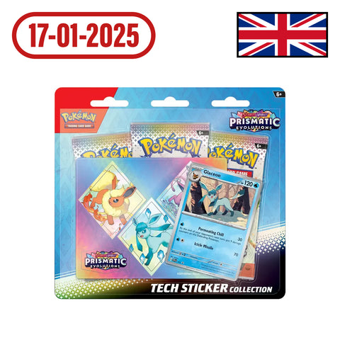 Pokémon - Prismatic Evolutions - Glaceon Tech Sticker Collection - EN