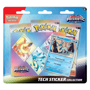 Pokémon - Prismatic Evolutions: Glaceon Tech Sticker Collection - EN