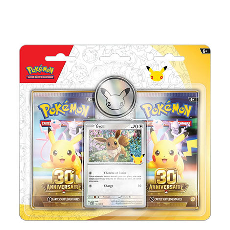 Pokémon · 30e Anniversaire - Pack 2 Boosters Évoli - FR