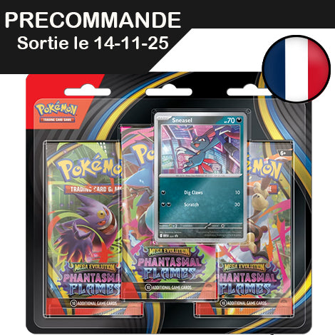 Pokémon - Flammes Fantasmagorique - Tripack Farfuret - FR