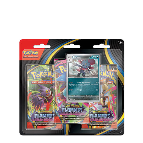 Pokémon - Flammes Fantasmagoriques - Tripack Dimoret - FR