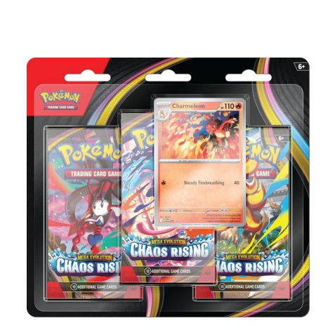 Pokémon - ME04 Chaos Rising - 3-Pack Blister Charmeleon - EN