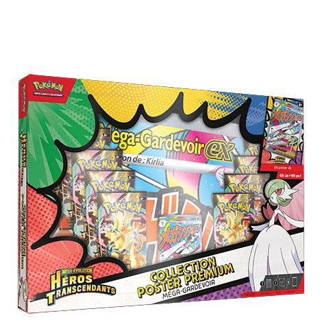 Pokemon - Méga Evolution - Héros Transcendants - Coffret Premium Poster Collection - Mega Gardevoir - FR