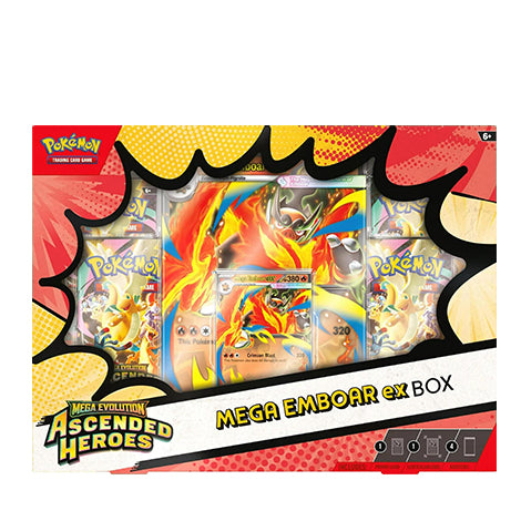 Pokémon - Méga-Évolution - Héros Transcendants - Coffret Méga-Roitiflam-ex - FR