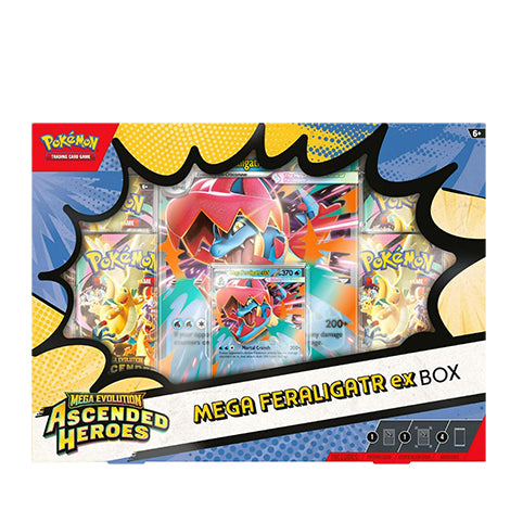 Pokémon - Mega Evolution - Ascended Heroes - Mega Feraligatr ex Box - EN