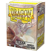 Dragon Shield Matte Clear Non Glare 100 sleeves Standard Size