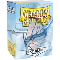 Dragon Shield Matte Sky Blue 100 Sleeves Standard Size