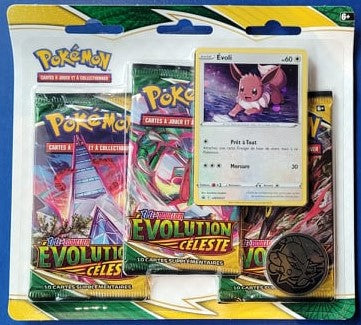 Pokémon Evolution Céleste Tri-pack Blister Evoli FR
