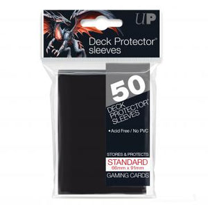 Ultra Pro Black 50 Sleeves Standard Size - OutpostGaming - Stay Safe