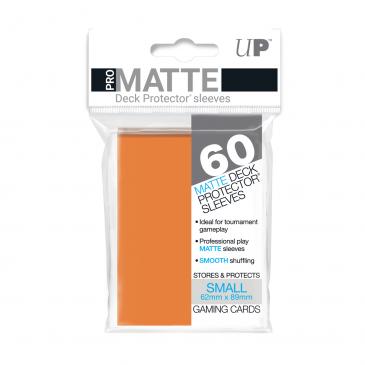 Ultra Pro Matte Orange 60 Sleeves SMALL Size - OutpostGaming - Stay Safe