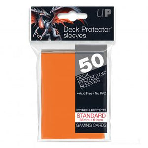 Ultra Pro Orange 50 Sleeves Standard Size - OutpostGaming - Stay Safe