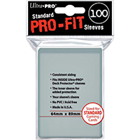 Ultra Pro Fit 100 Sleeves Standard Size - OutpostGaming - Stay Safe