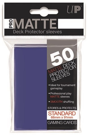 Ultra Pro Matte Blue 50 Sleeves Standard Size