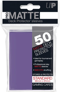 Ultra Pro Matte Purple 50 Sleeves Standard Size