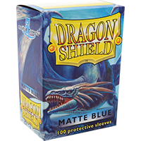 Dragon Shield Matte Blue 100 Sleeves Standard Size - OutpostGaming - Stay Safe
