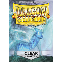 Dragon Shield Matte Clear 100 Sleeves Standard Size - OutpostGaming - Stay Safe