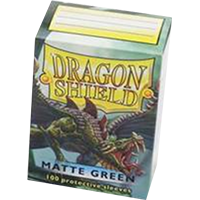 Dragon Shield Matte Green 100 Sleeves Standard Size - OutpostGaming - Stay Safe