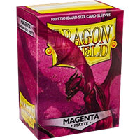 Dragon Shield Matte Magenta 100 Sleeves Standard Size - OutpostGaming - Stay Safe