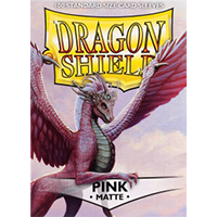 Dragon Shield Matte Pink 100 Sleeves Standard Size - OutpostGaming - Stay Safe