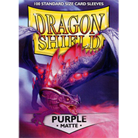 Dragon Shield Matte Purple 100 Sleeves Standard Size - OutpostGaming - Stay Safe